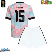 Belgia Thomas Meunier #15 Bortedraktsett Barn EM 2024 Kortermet (+ Korte bukser)